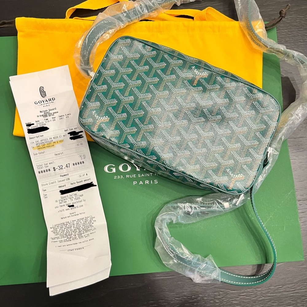 NEW 💚 Goyard SAC CAP-VERT PM Unisex Green Crossbody - Authentic *FULL SET* - Picture 2 of 16